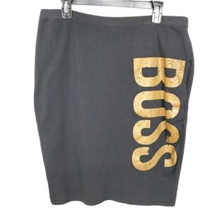 Dots sz XL pencil skirt BOSS graphic